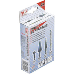 Jeu de Forets Multi-Usage HSS-G 4 Pièces - Acier Rapide, Polyvalent et Précis - BGS