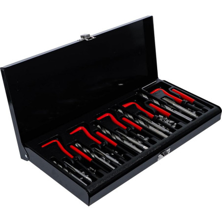 Kit de Filets Rapportés M5-M12 - 130 Pièces - Acier Résistant - Réparation et Renforcement Fiables - BGS