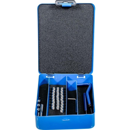 Kit de Réparation de Filets M5 x 0,8 - 29 pcs, Acier, Réparation Précise et Durable, Pro - D-Work
