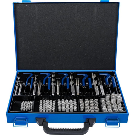Kit de Réparation de Filets M6-M14 - 130 Pièces - Acier, Complet et Pratique - - BGS