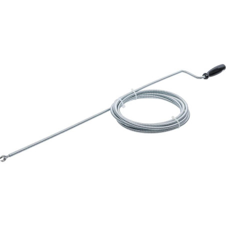Furet de Plombier 3 m - Flexible et Robuste - Débouchage Efficace des Canalisations, Acier, Pro - D-Work