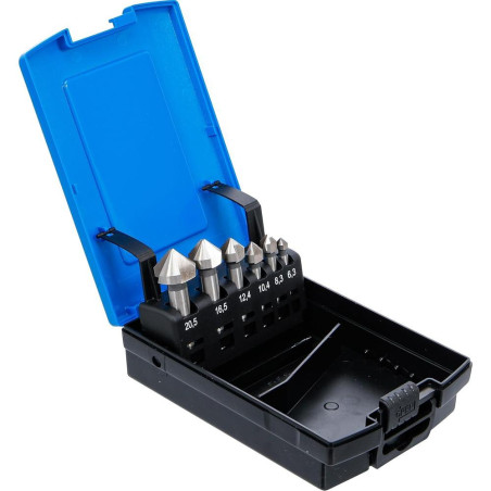 Jeu d Embouts à Chanfreiner HSS DIN 335 Form C - 6 Pièces - Précision et Durabilité - BGS