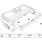 Supplément de Caisse à Outils à Coque Dure 2 Tiroirs - Dimensions 21x27.2x52.9 cm - Rangement Robuste et Pratique - BGS
