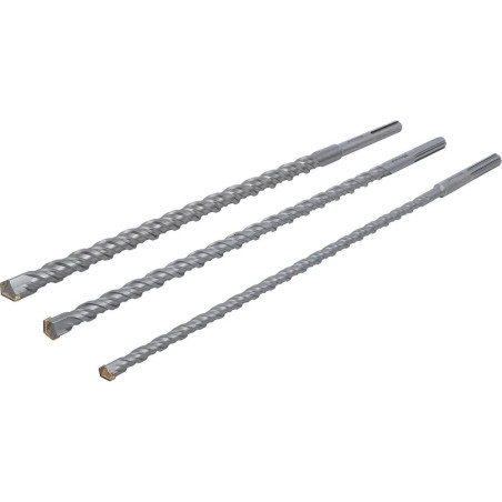 Jeu de Forets Trépan SDS-MAX 16/20/26 mm - 3 pcs - Haute Performance et Polyvalence, Acier, Pro - D-Work