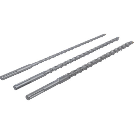 Jeu de Forets Trépan SDS-MAX 16/20/26 mm - 3 pcs - Haute Performance et Polyvalence, Acier, Pro - D-Work
