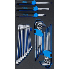 Insert 31 Pièces pour Clés Mixtes, Pinces et Clés Coudées - - Organisation et Accessibilité Optimales - BGS
