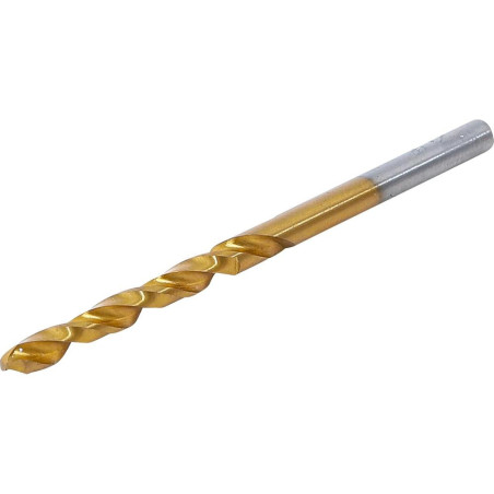 Foret Hélicoïdal 4 mm - Précision et Durabilité, Acier, Pro - HSS-G, Nitrure de Titane - D-Work