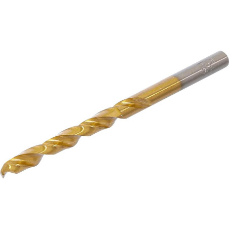 Foret Hélicoïdal 5 mm - Précision et Durabilité, Acier, Pro, HSS-G, Nitrure de Titane - D-Work