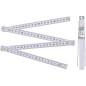 Mètre Pliant 10 Sections 2 m - Compact et Pratique - Mesure Précise et Durable - BGS