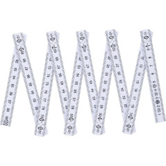Mètre Pliant 10 Sections 1 m - Bois, Compact et Pratique - BGS