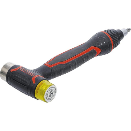 Maillet 3-en-1 avec Tête Interchangeable et Poignée Rotative à Cliquet - Polyvalent et Pratique - BGS
