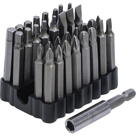 Jeu d Embouts pour Vis de Verrouillage 33 Pièces - 6,3 mm (1/4 ) - Acier, Résistants et Pratiques - BGS