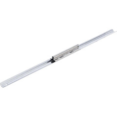 Rail pour Douilles 15 Clips 6,3 mm (1/4 ) - Acier, Fixation Pratique et Sécurisée - BGS