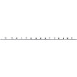 Rail pour Douilles 15 Clips 6,3 mm (1/4 ) - Acier, Fixation Pratique et Sécurisée - BGS
