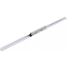 Rail pour Douilles 15 Clips 6,3 mm (1/4 ) - Acier, Fixation Pratique et Sécurisée - BGS