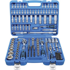 Jeu de Douilles 6,3 mm (1/4) 53 pcs - Polyvalence et Précision, Pro, Acier Résistant - D-Work