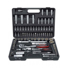 Jeu de Douilles 6,3 mm (1/4) 53 pcs - Polyvalence et Précision, Pro, Acier Résistant - D-Work