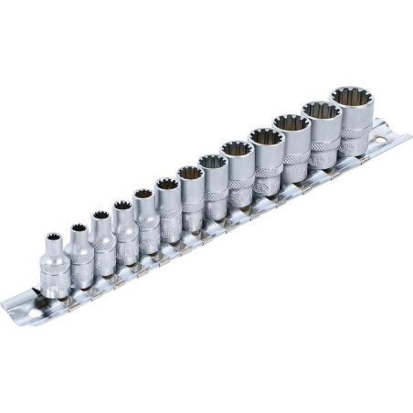 Jeu de Douilles Gear Lock 6,3 mm 13 pcs - Acier Résistant - Précision et Durabilité, Pro - D-Work