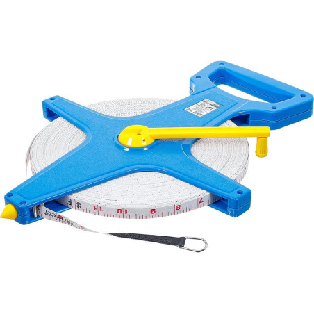 Mètre Ruban 12 mm x 100 m - Précision et Robustesse pour Mesures Longues - BGS