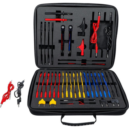 Jeu de Câbles et Pointes de Mesure 92 pcs - Accessoires de Test Électrique - Précision et Fiabilité - D-Work