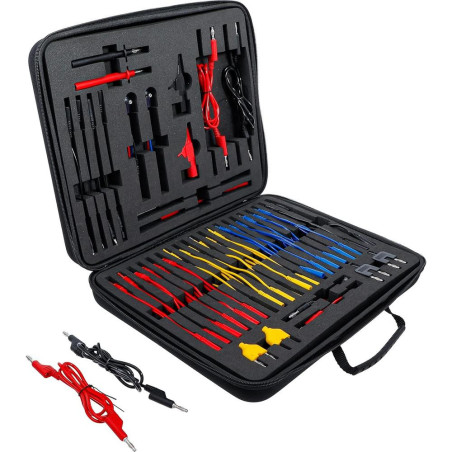 Jeu de Câbles et Pointes de Mesure 92 pcs - Accessoires de Test Électrique - Précision et Fiabilité - D-Work
