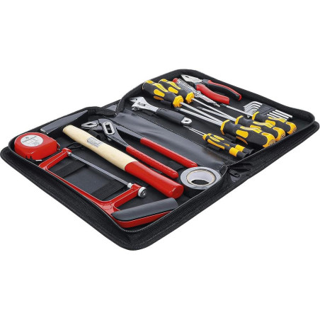 Jeu d Outils 23 pcs - Coffret Compact 23 pcs - Polyvalent et Pratique, Acier, Pro - D-Work