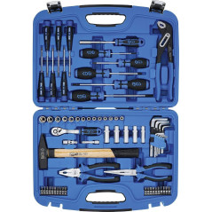 Caisse à Outils pour Clés à Douilles 67 Pièces - Coffret Complet, Robuste et Pratique - BGS