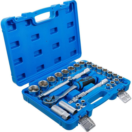 Coffret de Douilles 12,5 mm (1/2 ) - 27 Pièces en Pouces - Polyvalence et Robustesse - BGS