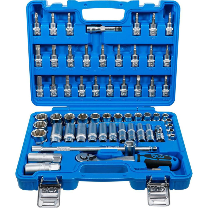 Coffret de Douilles 10 mm 61 Pièces - Acier Résistant - Outils Complets et Polyvalents - BGS