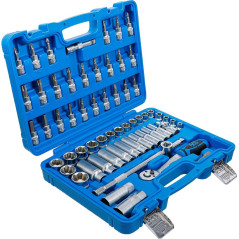Coffret de Douilles 10 mm 61 pcs - Acier Résistant - Outils Complets et Polyvalents - D-Work