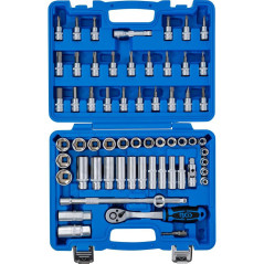 Coffret de Douilles 10 mm 61 pcs - Outils Complets et Polyvalents, Acier Résistant - D-Work