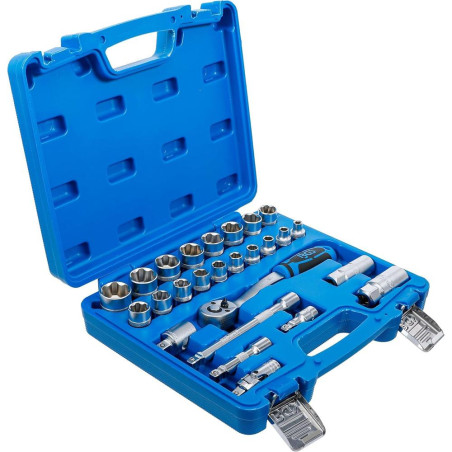 Coffret de Douilles à Profil Ondulé 10 mm (3/8 ) - 26 Pièces - Polyvalence et Précision - BGS