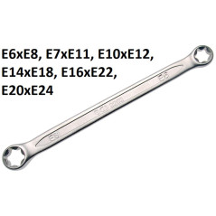 Clé Polygonale Double Embouts Profil E6 x E8 - 11 cm - Acier Résistant - Précision et Durabilité - BGS