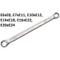 Clé Polygonale Double Embouts Profil E6 x E8 - 11 cm - Acier Résistant - Précision et Durabilité - BGS