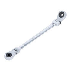 Clé Polygonale Double Embouts Profil E6 x E8 - 11 cm - Précision et Durabilité, Acier Résistant - D-Work