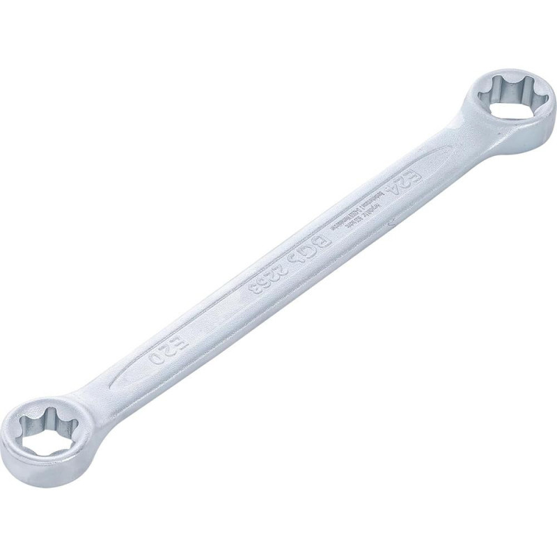 Clé Polygonale Double Embouts Profil E20 x E24 - 22,4 cm - Acier Résistant - Précision et Durabilité - D-Work