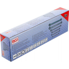 Jeu de Clés à Oeil Doubles Profil E6-E8 à E20-E24 - 6 pcs - Précision et Durabilité - Acier Résistant - D-Work