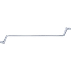 Clé Polygonale Double Embouts Coudées E10 x E12 - 26,7 cm - Précision et Confort d Utilisation, Acier Résistant - D-Work