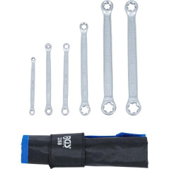 Clé Polygonale Double Embouts Coudées E20 x E24 - 33 cm, 6 mm Largeur, 3.7 cm Hauteur - , Acier Résistant - Précision et C - BGS