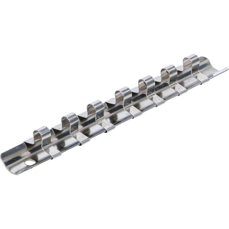 Rail pour Douilles 7 Clips 6,3 mm (1/4 ) - Acier, Fixation Sécurisée - BGS