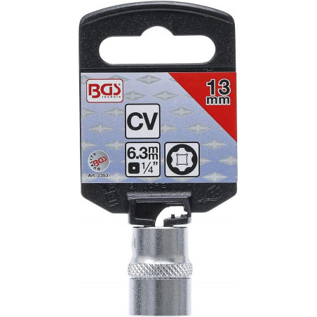 Douille pour Clé Super Lock 6,3 mm (1/4 ) - 13 mm - Acier Résistant - Précision et Durabilité - BGS
