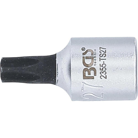 Douille à Embouts 6,3 mm (1/4 ) Profil TS Torx Plus - Perçage TS27 - Précision et Fiabilité - BGS