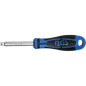 Poignée Rotative 6,3 mm (1/4 ) 150 mm Prise Ergonomique et Maniabilité Optimale - BGS