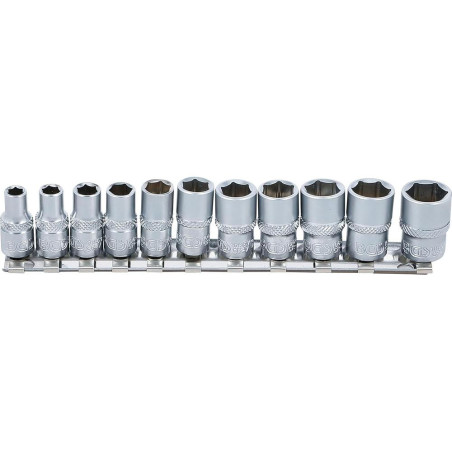 Jeu de Douilles Six Pans 1/4 11 pcs - Précision et Polyvalence, Pro - Acier Résistant - D-Work
