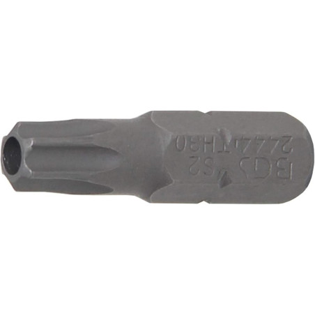 Embout Torx T30 25 mm - 6,3 mm (1/4 ) Profil T avec Perçage - Précision et Durabilité - BGS