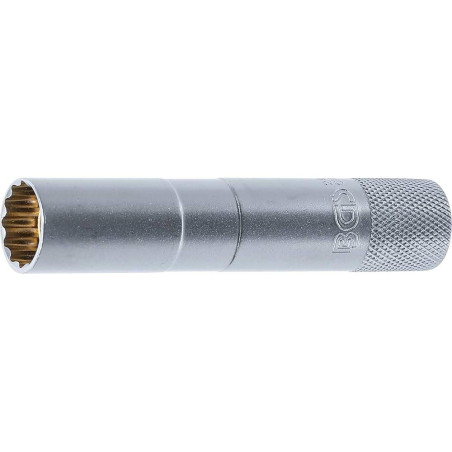 Douille de Bougie Longue 10 mm (3/8 ) - Aimant, Douze Pans - Précision et Facilité d Utilisation - BGS