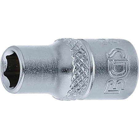 Douille pour Clé Six Pans 6,3 mm (1/4 ) - Acier, 6 mm - Précision et Robustesse - BGS
