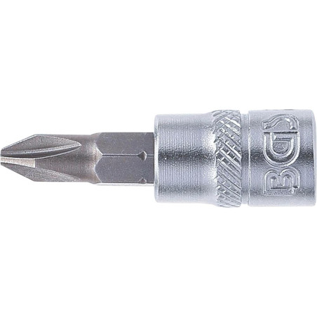 Douille à Embouts 6,3 mm (1/4) Cruciforme PH2 Précision et Robustesse, Acier, Pro - D-Work