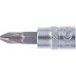 Douille à Embouts 6,3 mm (1/4) Cruciforme PH2 Précision et Robustesse, Acier, Pro - D-Work Douille à Embouts 6,3 mm (1/4) Cruciforme PH2 Précision et Robustesse, Acier, Pro - D-Work