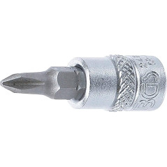 Douille à Embouts 6,3 mm (1/4) Cruciforme PH2 Précision et Robustesse, Acier, Pro - D-Work